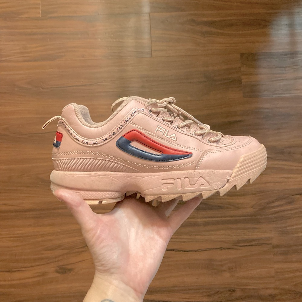 Mauve/dusty pink FILA sneakers